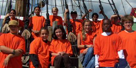 The student crew from the first leg of the voyage.